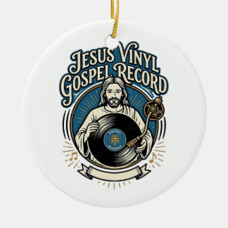 Jesus Vinyl Gospel Record Jesus Vinyl Record Chris Ceramic Tree Decoration