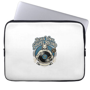 Jesus Vinyl Gospel Record Jesus Vinyl Record Chris Laptop Sleeve
