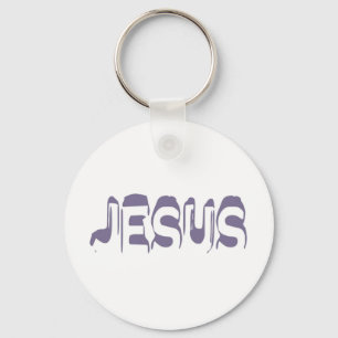 Jesus Violet Key Ring