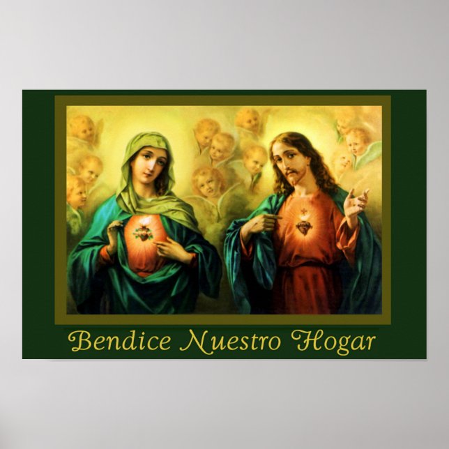 Jesus & Virgen Bendicion del Hogar Spanish Poster (Front)