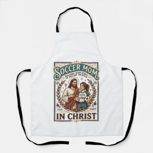 Jesus Volleyball Softball Soccer Vintage Shirt Chr Apron