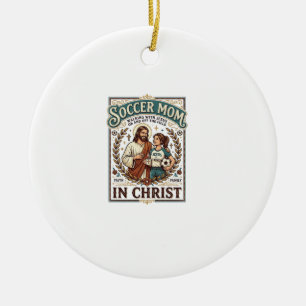 Jesus Volleyball Softball Soccer Vintage Shirt Chr Ceramic Tree Decoration