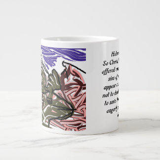 Jesus waiting  large coffee mug