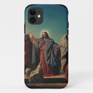 Jesus Wakes Lazarus by Robert Wilhelm Ekman iPhone 11 Case