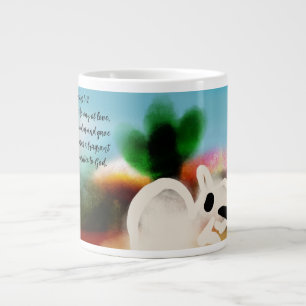 jesus walk in large coffee mug