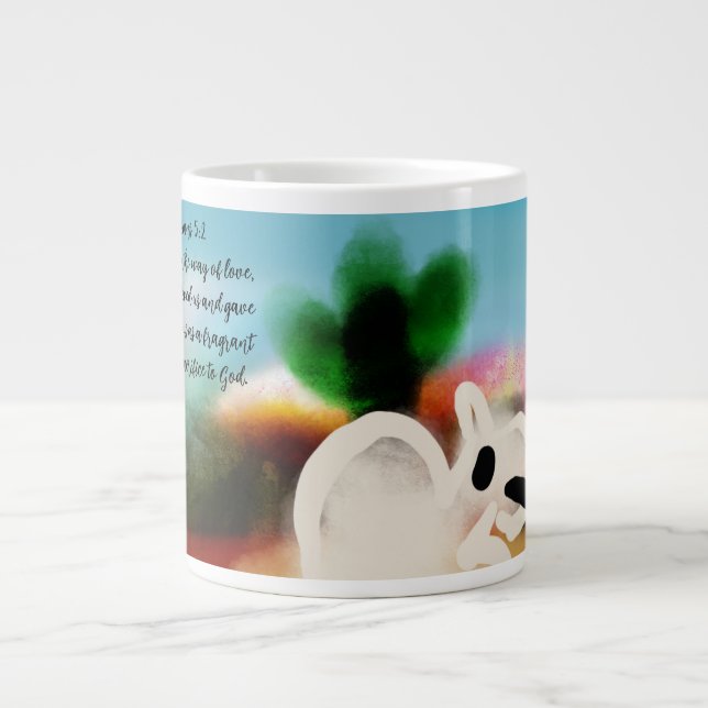 jesus walk in  large coffee mug (Front)