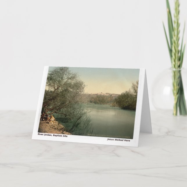 Jesus Walked Here: Jordan River Card (Front)