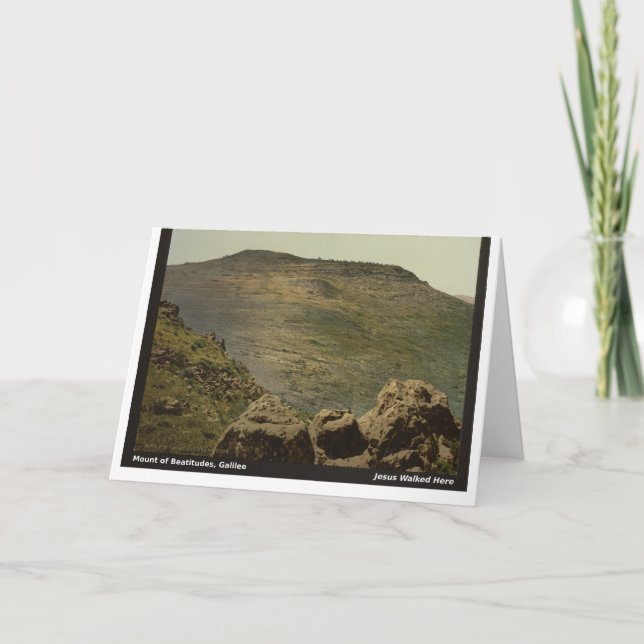 Jesus Walked Here: Mount of Beatitudes Card (Front)