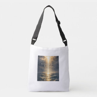 Jesus Walking on the Sea • Mark 6:50 KJV • Heavenl Crossbody Bag