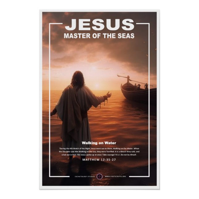 Jesus - Walking on Water 1 Poster (Front)