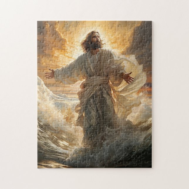 Jesus Walking On Water Puzzle (Vertical)