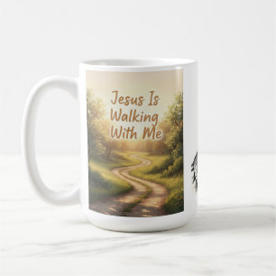 Jesus Walking With Me Mug