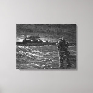 Jesus Walks on Water Canvas Print