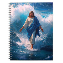 Jesus Walks on Water notebooks lined pages