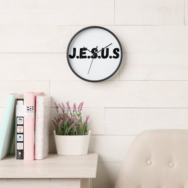 Jesus Wall Clock – Inspirational Timepiece for You (Reading Room)
