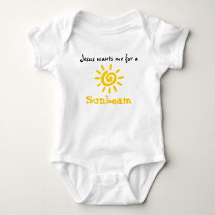 Jesus wants me for a sunbeam baby bodysuit