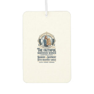 Jesus Warehouse Logistics Graphic Tee Christian Ar Car Air Freshener