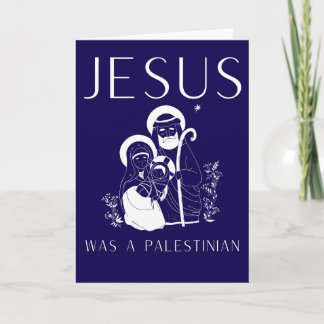 Jesus Was A Palestinian Christmas Card Christian