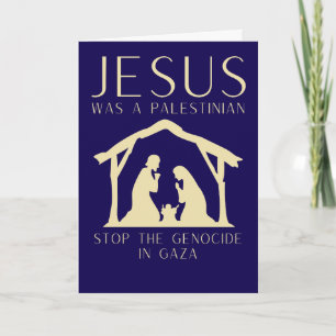 Jesus Was A Palestinian Christmas Gaza Card