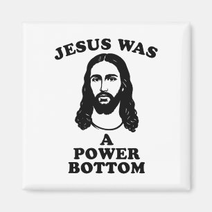 Jesus Was A Power Bottom Funny Pride Christmas Gag Magnet