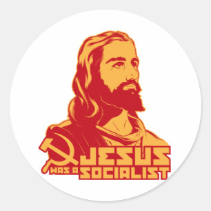 Jesus was a Socialist Classic Round Sticker