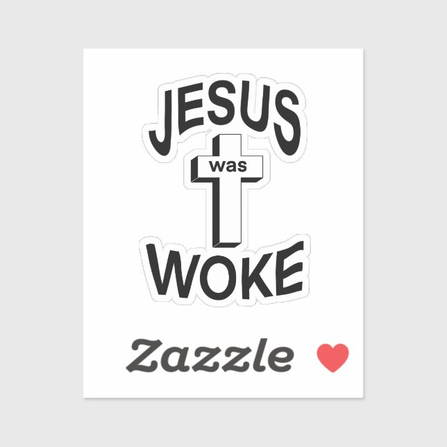 Jesus was Woke Classic Round Sticker (Sheet)