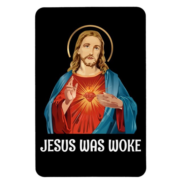 JESUS WAS WOKE WWJD MAGNET (Vertical)