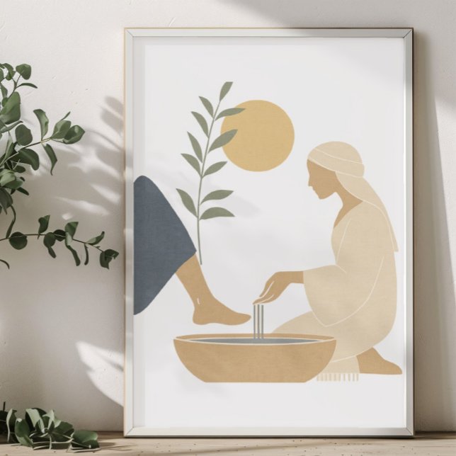 Jesus Washing Feet Poster (Creator Uploaded)