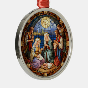 Jesus Washing Peter's Feet, Metal Tree Decoration