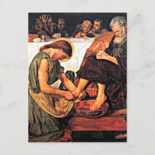 Jesus Washing Peter's Feet Postcard