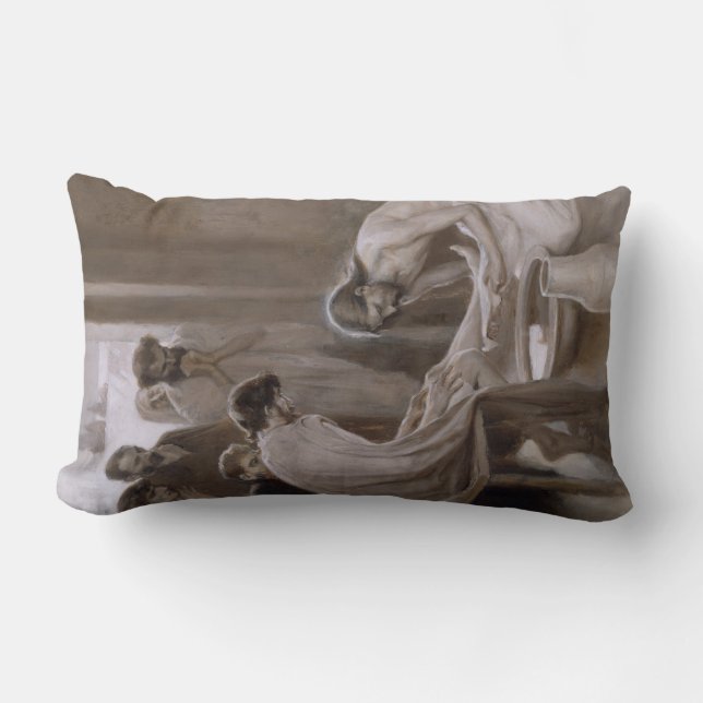 Jesus Washing the Feet of His Disciples Lumbar Cushion (Front)