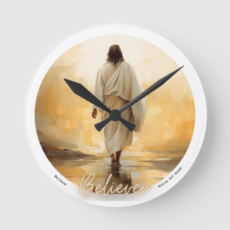 Jesus Watch, Bible, Wall Clock, Christianity Round Clock