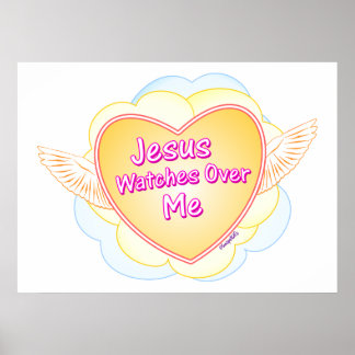 Jesus Watches Over Me Poster