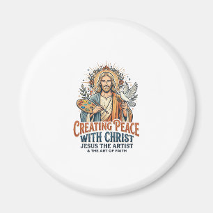 Jesus Watercolor Hobby T-Shirt Inspirational Faith Magnet