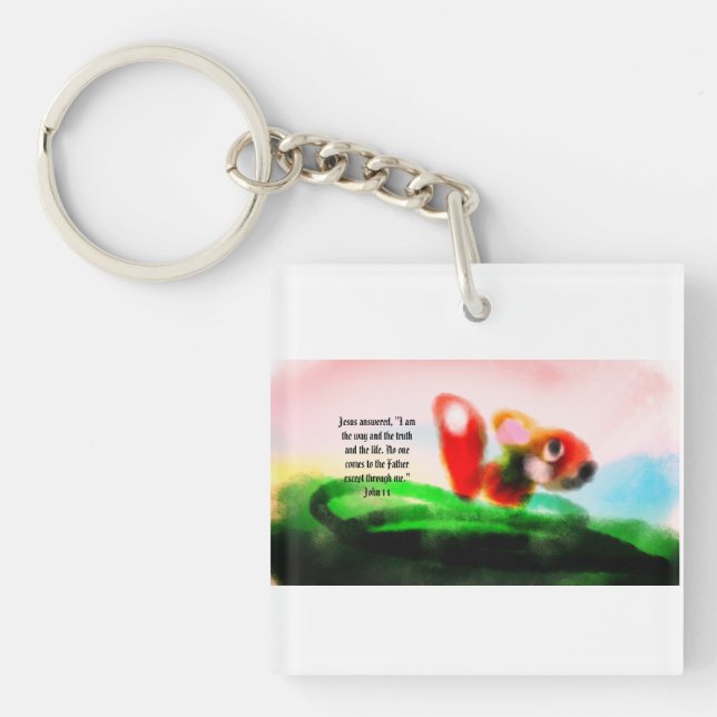 jesus way  key ring (Front)