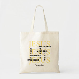 Jesus Waymaker Personalised Christian Tote Bag