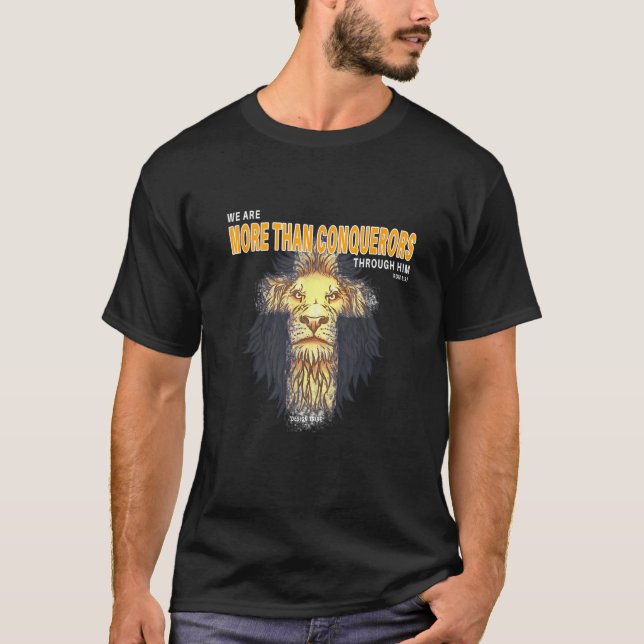 Jesus We Are More Than Conquerors Tee (Front)