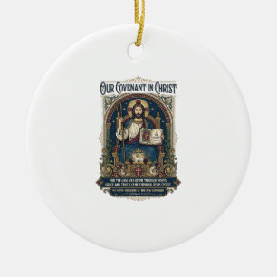 Jesus Wedding Photographer Shirt Christian Ceramic Tree Decoration