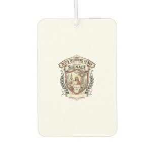 Jesus Wedding Venue Signage Jesus Wedding Venue Si Car Air Freshener