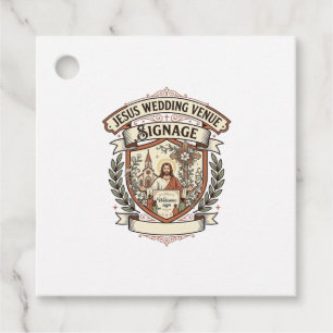 Jesus Wedding Venue Signage Jesus Wedding Venue Si Favour Tags