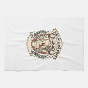 Jesus Wedding Venue Signage Jesus Wedding Venue Si Tea Towel