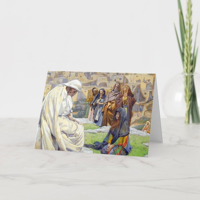 Jesus Wept Sympathy Greeting Card (Front)