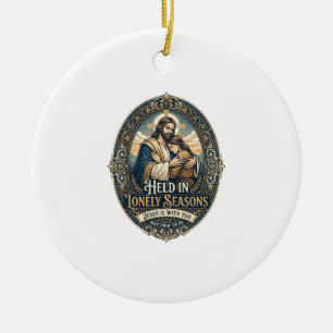 Jesus Widow Widower Encouragement Vintage Shirt Ch Ceramic Tree Decoration