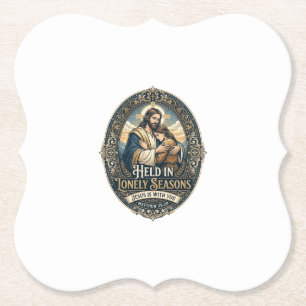 Jesus Widow Widower Encouragement Vintage Shirt Ch Paper Coaster