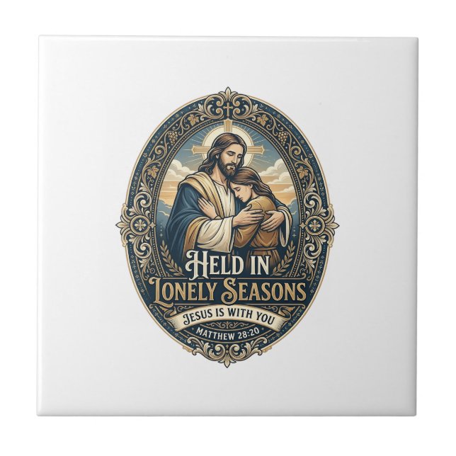 Jesus Widow Widower Encouragement Vintage Shirt Ch Tile (Front)