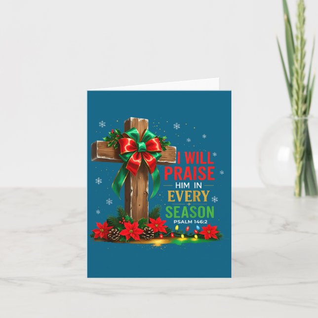 Jesus Will Praise Him Every Bible Verse Card (Front)