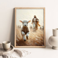Jesus Will Save the Lamb, Christian Art, Jesus and