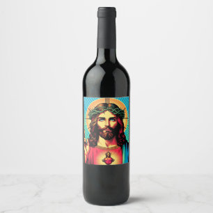 Jesus wine label