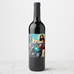 Jesus wine label! label