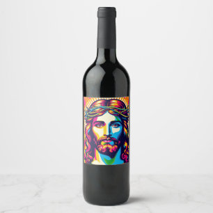 Jesus wine label. label